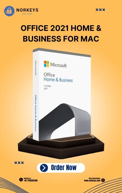 Promo Image Of Microsoft Office 2021 Home And Business For MAC Lifetime Activation Key
